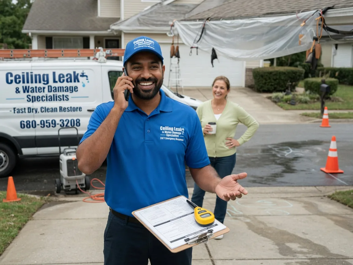 Ceiling Leak Cleanup Monmouth, IA FAQs